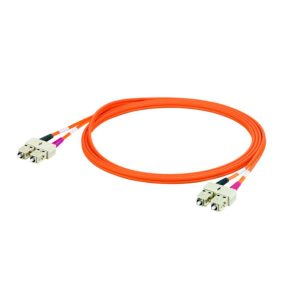 Weidmüller 8876350050 Glasvezel Optische vezel Aansluitkabel 5.00 m Oranje [1x SC-stekker – 1x SC-stekker] 50/125 µ Mult