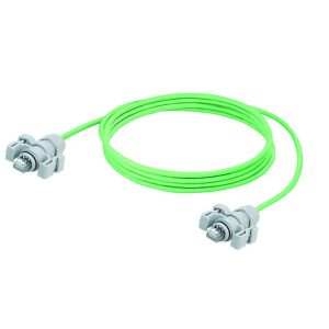 Weidmüller 8815100000 RJ45 Netwerkkabel, patchkabel CAT 6A S/FTP 5.00 m Groen UL gecertificeerd, Vlambestendig, Snagless