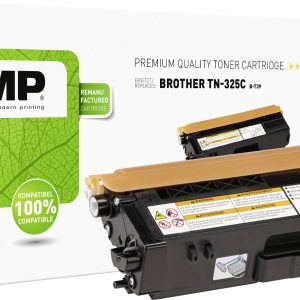 KMP Compatibel Tonercassette B-T39 vervangt Brother TN-325C, TN325C Cyaan KMP Compatibel Tonercassette B-T39 vervangt Brother TN-325C, TN325C Cyaan