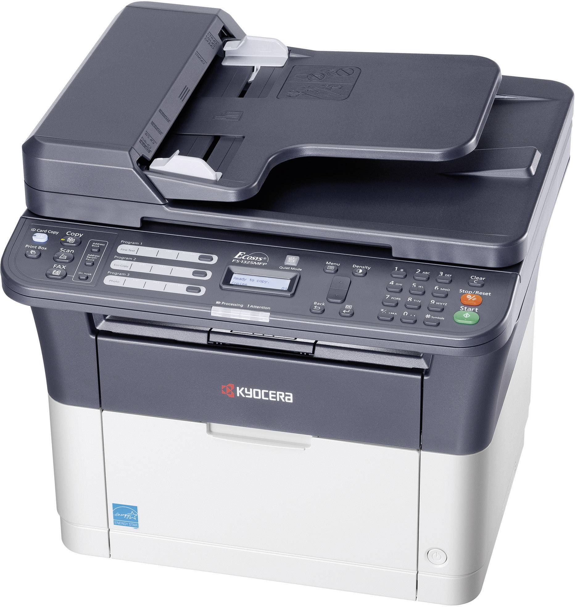 Kyocera FS-1325 MFP Multifunctionele printer Laser, kleur Zwart/wit A4 Printen, scannen, kopiëren, faxen