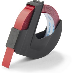 DYMO 3D Labeltape voor lettertang Vinyl Tapekleur: Rood Tekstkleur: Wit 9 mm 3 m DYMO 3D Labeltape voor lettertang Vinyl Tapekleur: Rood Tekstkleur: Wit 9 mm 3 m