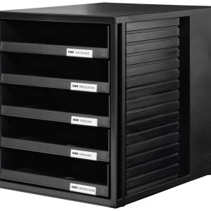 HAN HAN – Schubladenschrank – 5 Schubfächer – für C4 1401-13 Ladebox DIN A4