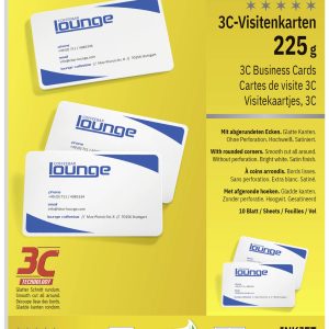 Sigel LP798 Bedrukbare visitekaarten, gladde kant 85 x 55 mm Helderwit 100 stuk(s) Papierformaat: DIN A4 Sigel LP798 Bedrukbare visitekaarten, gladde kant 85 x 55 mm Helderwit 100 stuk(s) Papierformaat: DIN A4