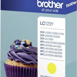 Brother Inktcartridge LC-123Y Origineel Geel LC-123 Y Brother Inktcartridge LC-123Y Origineel Geel LC-123 Y
