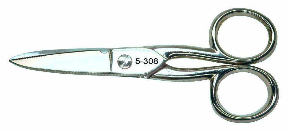 BERNSTEIN Tools for Electronics 5-308 Telefoonschaar, kabelschaar 125 mm Zilver