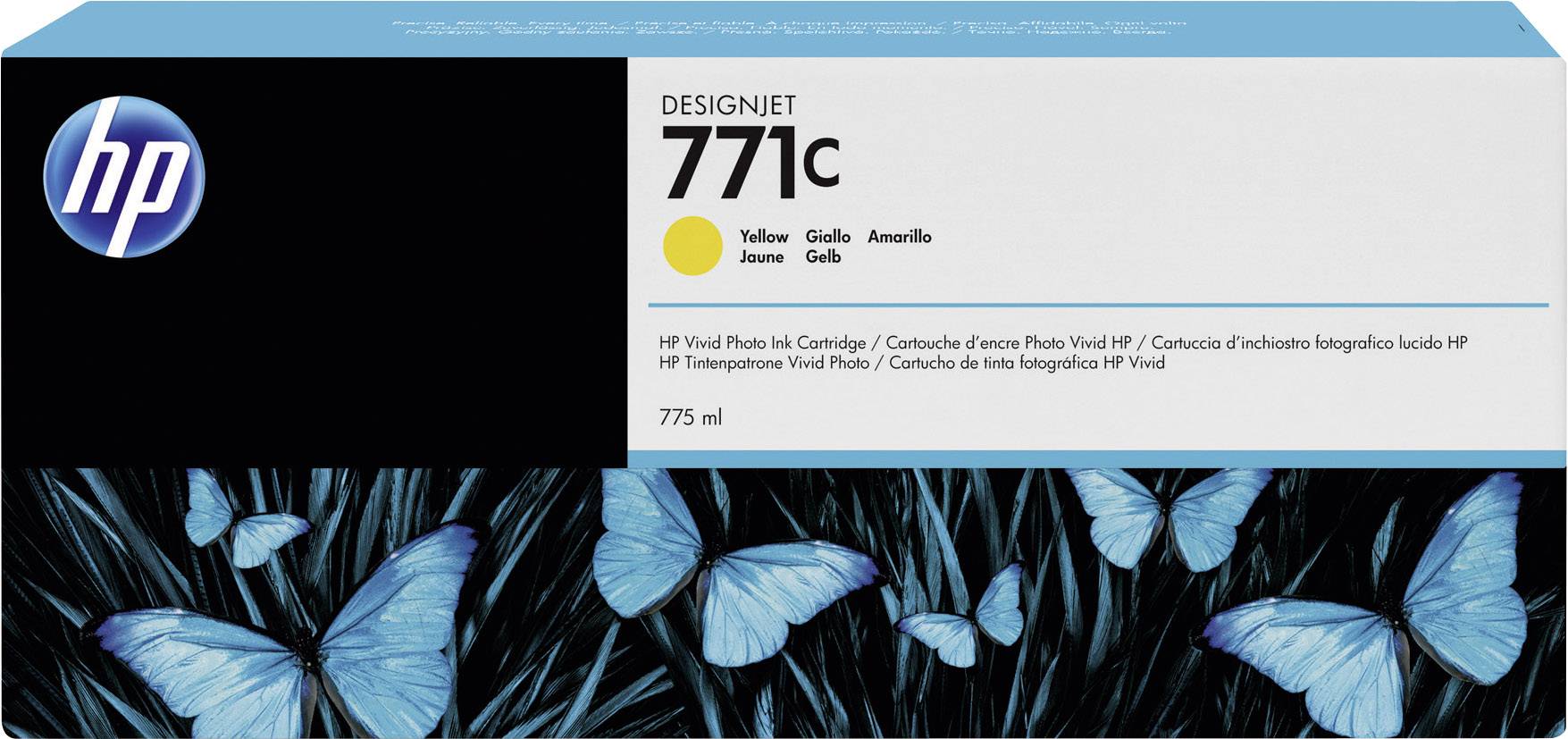 HP Inktcartridge 771C Origineel Geel 775 ml B6Y10A 1 stuk(s)