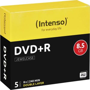 Intenso 4311245 DVD+R DL disc 8.5 GB 5 stuk(s) Jewelcase