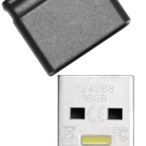 Platinum Mini USB-stick 16 GB Zwart, Blauw 177536 USB-A 2.0