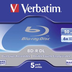 Verbatim 43748 Blu-ray BD-R DL disc 50 GB 5 stuk(s) Jewelcase