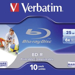 Verbatim 43713 Blu-ray BD-R disc 25 GB 10 stuk(s) Jewelcase Bedrukbaar
