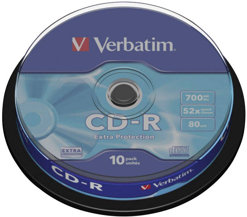 Verbatim 43437 CD-R disc 700 MB 10 stuk(s) Spindel Bedrukbaar