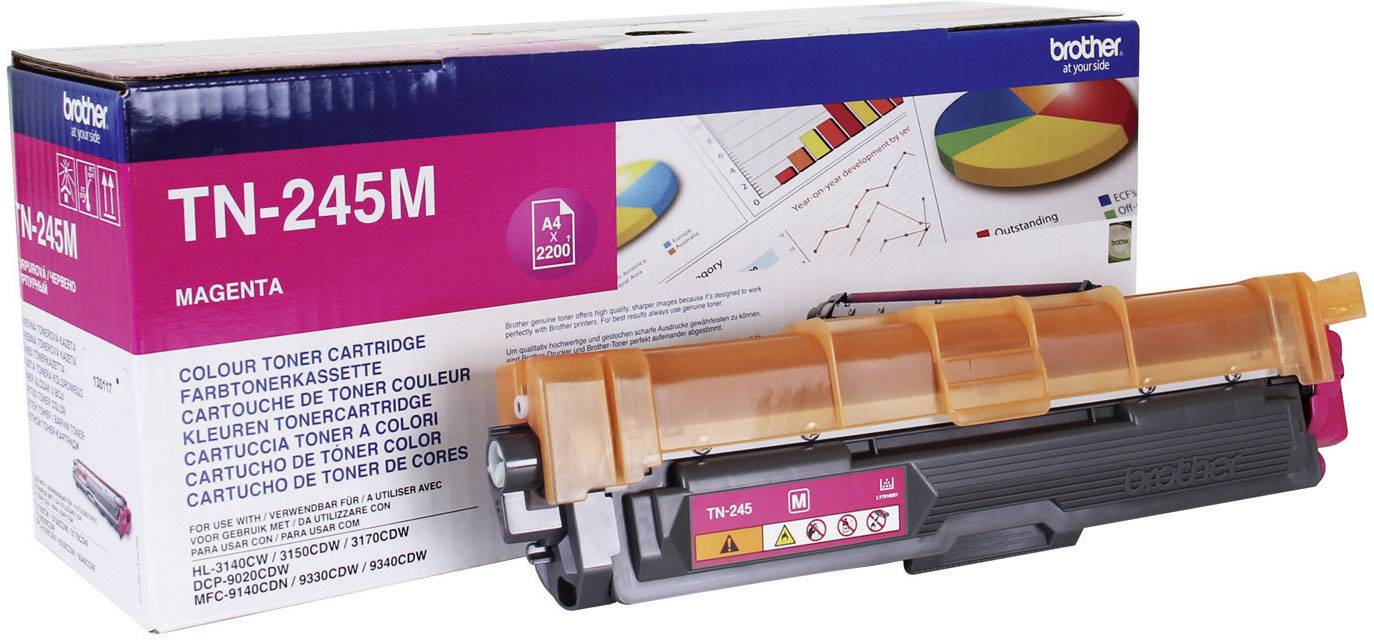 Brother Origineel Tonercassette TN-245M vervangt Brother TN-245M Magenta