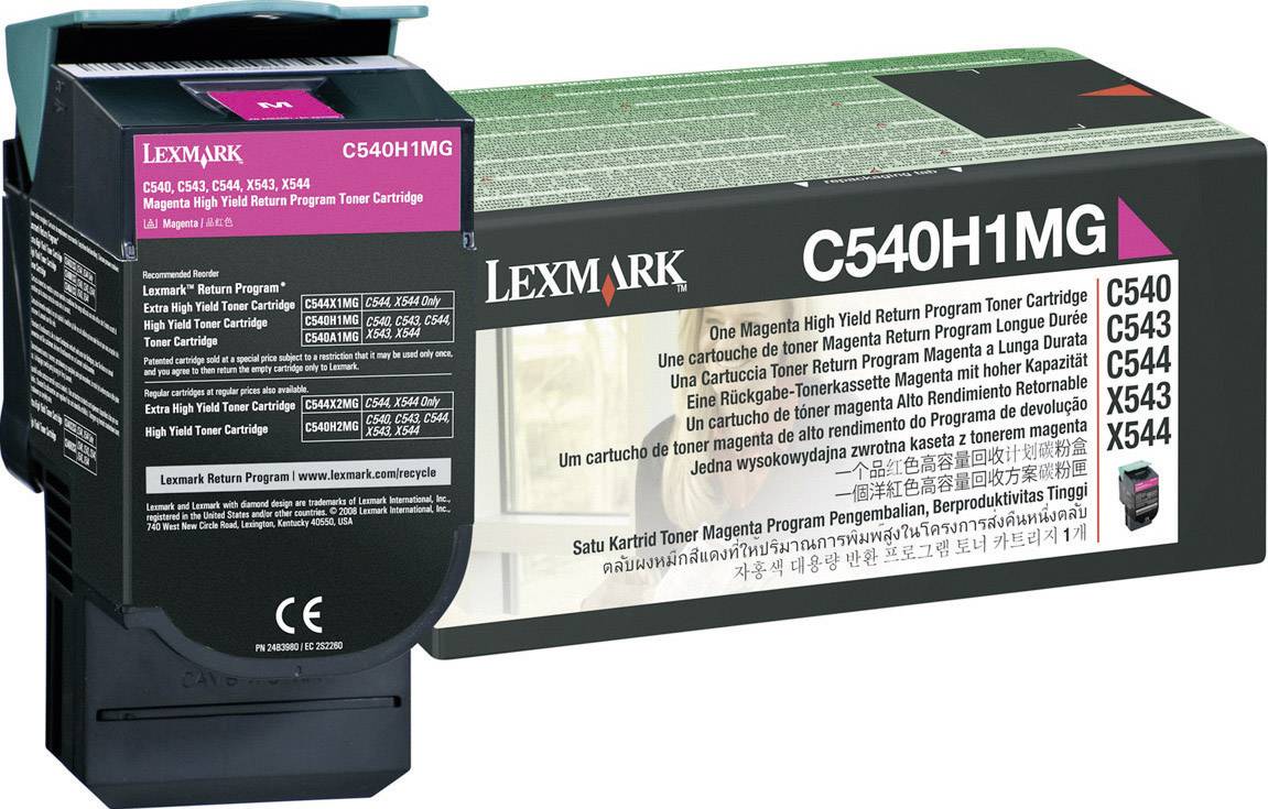 Lexmark Origineel Recycling toner C540 C543 C544 C546 X544 X546 X548 Magenta