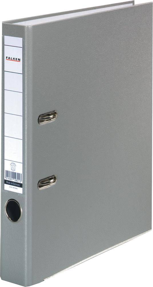 Falken Ordner PP-Color DIN A4 Rugbreedte: 50 mm Grijs 2 beugels 9984113