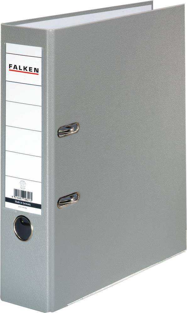 Falken Ordner PP-Color DIN A4 Rugbreedte: 80 mm Grijs 2 beugels 9984022