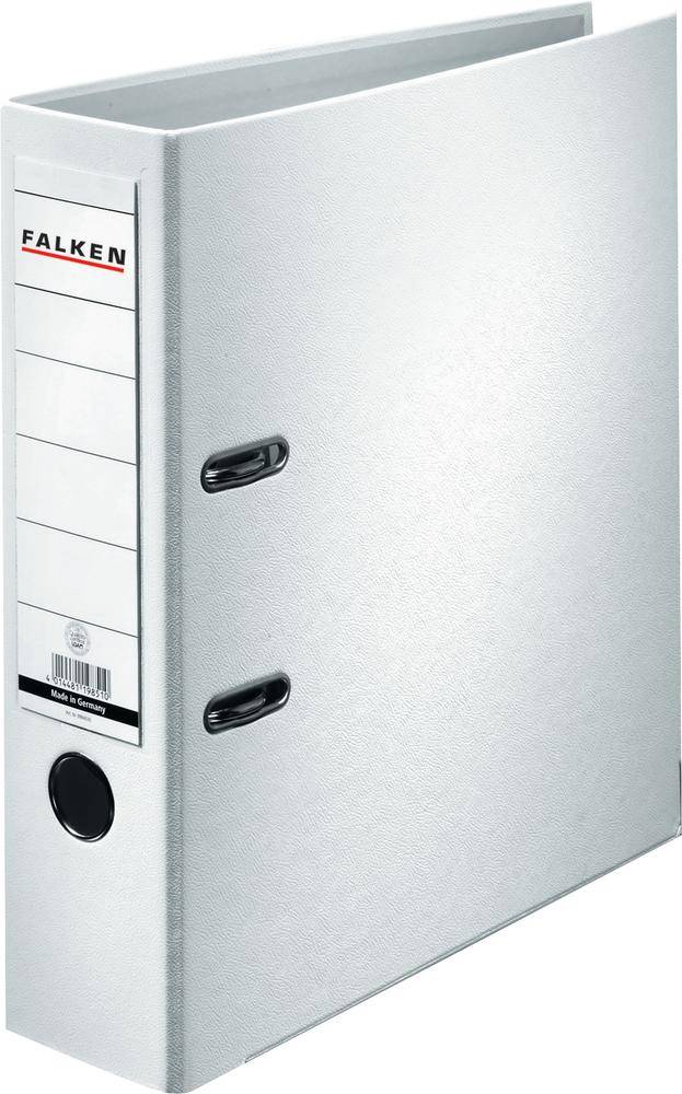 Falken Ordner PP-Color DIN A4 Rugbreedte: 80 mm Wit 2 beugels 9984030