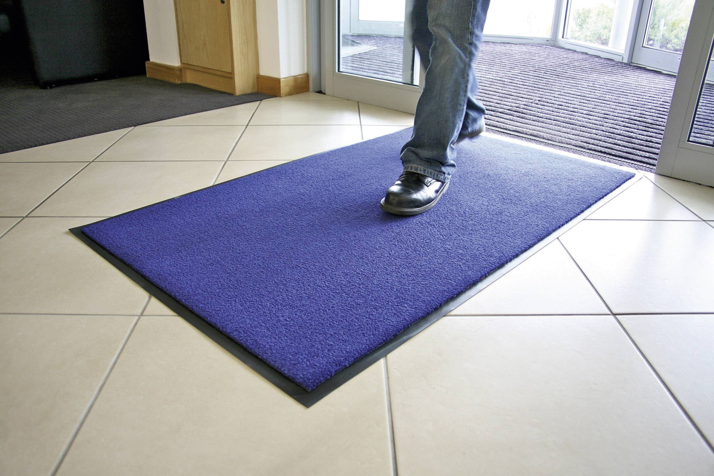 COBA Europe PP020001 Afloopmat Entra-Plush blauw (l x b) 0.9 m x 0.6 m 1 stuk(s)