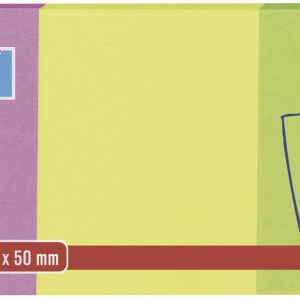 tesa Plaknotitie 56001-00-00 40 mm x 50 mm Pink, Geel, Groen 240 vellen