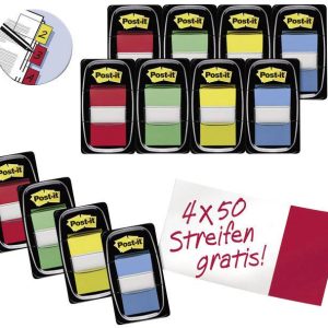 3M Plakindex 680-P12 Rood, Geel, Blauw, Groen 3M Plakindex 680-P12 Rood, Geel, Blauw, Groen