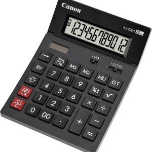 Canon AS-2200 Bureaurekenmachine Donkergrijs Aantal displayposities: 12 werkt op zonne-energie, werkt op batterijen (b x Canon AS-2200 Bureaurekenmachine Donkergrijs Aantal displayposities: 12 werkt op zonne-energie, werkt op batterijen (b x