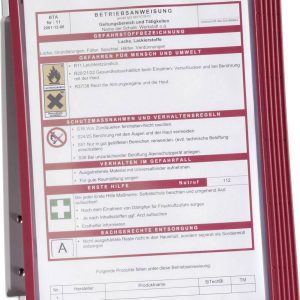 Durable wandsysteem Vario Wall 5/5551-03 rood inh. 5 panelen