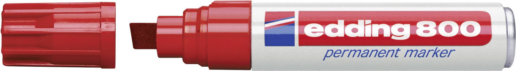 Edding Permanentmarker 4-800-1-1002 Permanent marker Rood Watervast: Ja