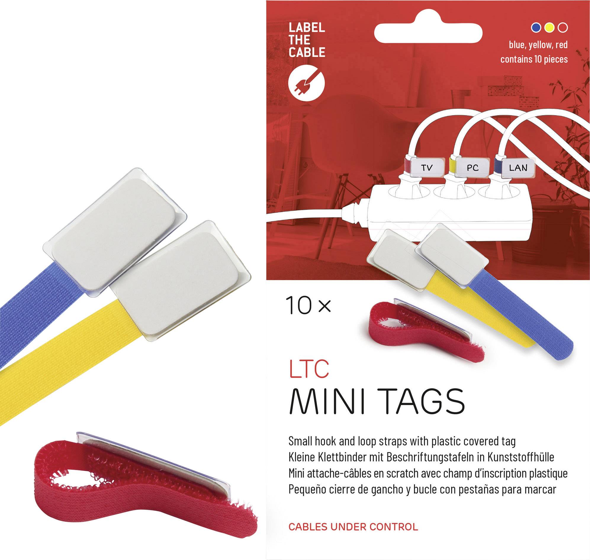 Kabelhouder Label the Cable 2530 Blauw, Geel, Rood