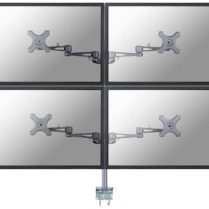 Neomounts FPMA-D935D4 Monitor-tafelbeugel Aantal monteerbare displays: 4 Display(s) 25,4 cm (10″) – 68,6 cm (27″) Zilver Neomounts FPMA-D935D4 Monitor-tafelbeugel Aantal monteerbare displays: 4 Display(s) 25,4 cm (10″) – 68,6 cm (27″) Zilver