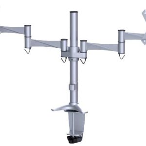 Neomounts FPMA-D1330DSILVER Monitor-tafelbeugel Aantal monteerbare displays: 2 Display(s) 25,4 cm (10″) – 68,6 cm (27″)