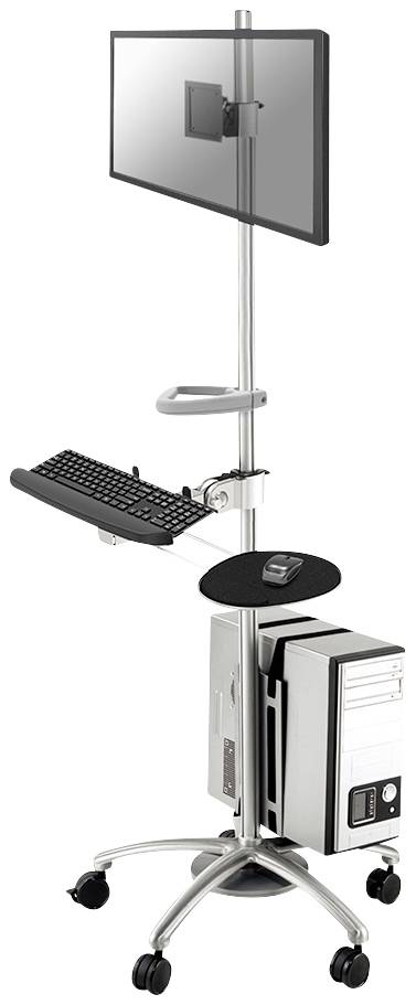Neomounts FPMA-MOBILE1800 PC/monitor-trolley Aantal monteerbare displays: 1 Display(s) 25,4 cm (10") - 68,6 cm (27") Zil