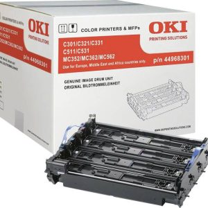 OKI Drum Unit C301 C321 C331 C511 C531 MC352 MC362 MC562 44968301 Drum Origineel Zwart, Cyaan, Magenta, Geel 30000 bladz