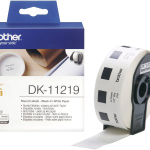 Brother DK-11219 Rol met etiketten Ø 12 mm Papier Wit 1200 stuk(s) Permanent hechtend DK11219 Universele etiketten Brother DK-11219 Rol met etiketten Ø 12 mm Papier Wit 1200 stuk(s) Permanent hechtend DK11219 Universele etiketten