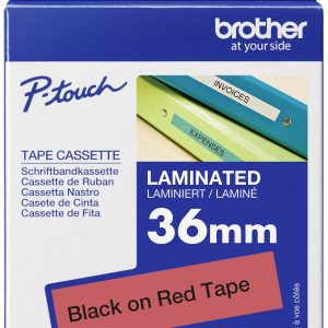 Brother TZe-461 Labeltape Kunststof Tapekleur: Rood Tekstkleur: Zwart 36 mm 8 m