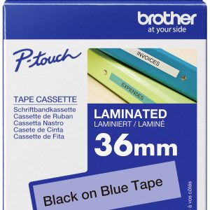 Brother TZe-561 Labeltape Kunststof Tapekleur: Blauw Tekstkleur: Zwart 36 mm 8 m