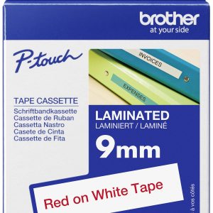 Labeltape Brother TZe, TZ TZe-222 PET Tapekleur: Wit Tekstkleur:Rood 9 mm 8 m Labeltape Brother TZe, TZ TZe-222 PET Tapekleur: Wit Tekstkleur:Rood 9 mm 8 m