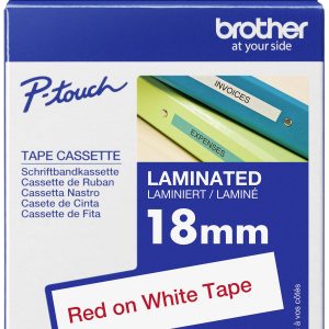 Labeltape Brother TZe, TZ TZe-242 PET Tapekleur: Wit Tekstkleur:Rood 18 mm 8 m Labeltape Brother TZe, TZ TZe-242 PET Tapekleur: Wit Tekstkleur:Rood 18 mm 8 m