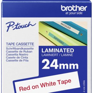 Labeltape Brother TZe, TZ TZe-252 PET Tapekleur: Wit Tekstkleur:Rood 24 mm 8 m Labeltape Brother TZe, TZ TZe-252 PET Tapekleur: Wit Tekstkleur:Rood 24 mm 8 m