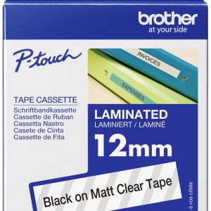 Labeltape Brother TZe, TZ TZe-M31 PET Tapekleur: Transparant (mat) Tekstkleur:Zwart 12 mm 8 m Labeltape Brother TZe, TZ TZe-M31 PET Tapekleur: Transparant (mat) Tekstkleur:Zwart 12 mm 8 m