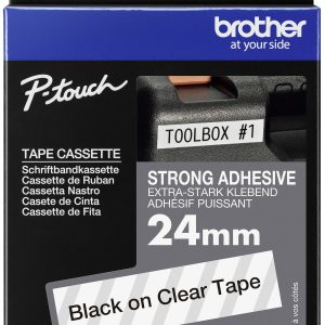 Etiketten Brother TZe, TZ TZe-S151 Tapekleur: Transparant Tekstkleur:Zwart 24 mm 8 m Etiketten Brother TZe, TZ TZe-S151 Tapekleur: Transparant Tekstkleur:Zwart 24 mm 8 m