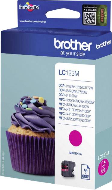 Brother Inktcartridge LC-123M Origineel Magenta LC-123 M