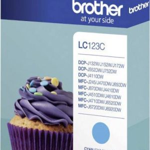 Brother Inktcartridge LC-123C Origineel Cyaan LC-123 C Brother Inktcartridge LC-123C Origineel Cyaan LC-123 C