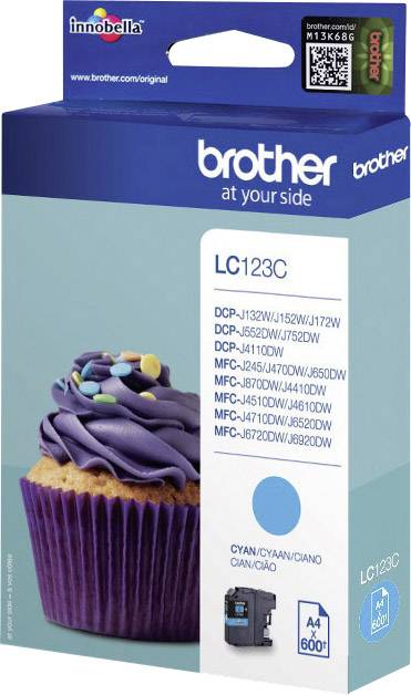 Brother Inktcartridge LC-123C Origineel Cyaan LC-123 C