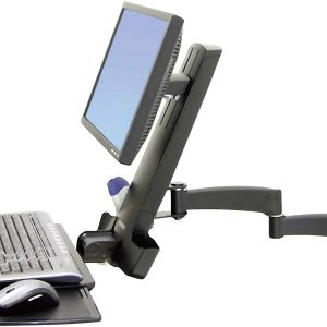 Ergotron Combo Arm Serie 200 Monitor-wandbeugel Aantal monteerbare displays: 1 Display(s) 25,4 cm (10″) – 61 cm (24″) Zw