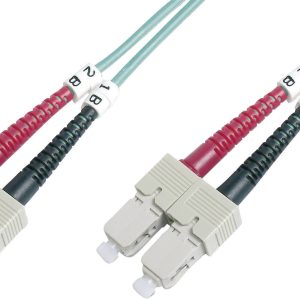 Digitus DK-2522-03-4 Glasvezel Optische vezel Aansluitkabel 3.00 m Violet [1x SC-stekker – 1x SC-stekker] 50/125 µ Multi