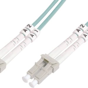 Digitus DK-2533-05/3 Glasvezel Optische vezel Aansluitkabel 5.00 m Turquoise [1x LC-stekker – 1x LC-stekker] 50/125 µ Mu