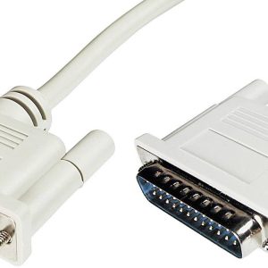 Digitus Aansluitkabel Serieel [1x D-sub stekker 25-polig – 1x D-sub bus 25-polig] 3.00 m Beige