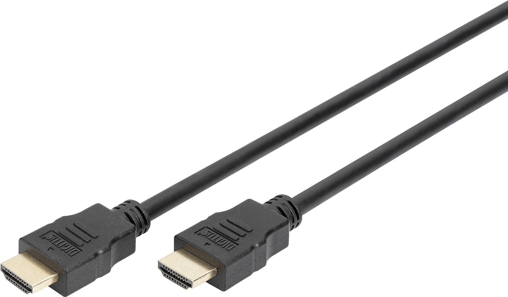 Digitus AK-330107-030-S HDMI-kabel HDMI Aansluitkabel HDMI-A-stekker, HDMI-A-stekker 3.00 m Zwart 4K UHD, Audio Return C