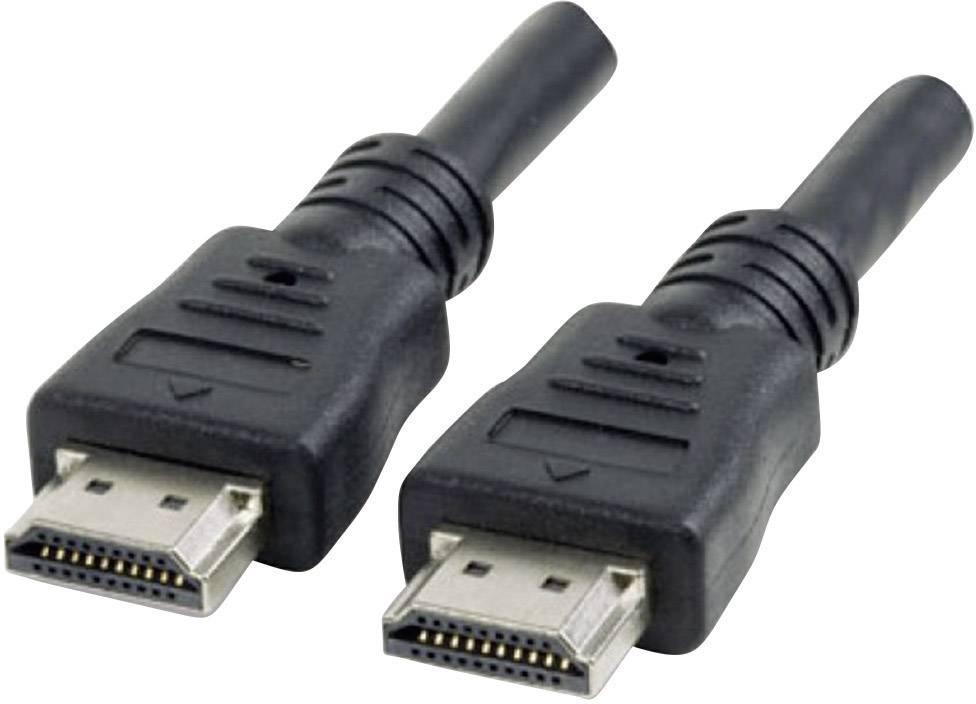 Manhattan 306119-CG HDMI-kabel HDMI Aansluitkabel HDMI-A-stekker, HDMI-A-stekker 1.80 m Zwart 4K UHD