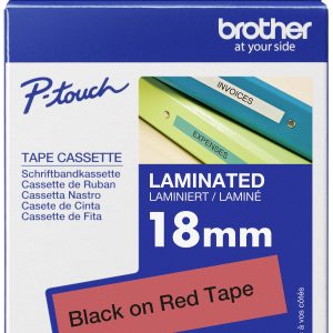 Labeltape Brother TZe, TZ TZE441 PET Tapekleur: Rood Tekstkleur:Zwart 18 mm 8 m Labeltape Brother TZe, TZ TZE441 PET Tapekleur: Rood Tekstkleur:Zwart 18 mm 8 m