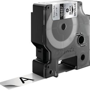 DYMO IND RHINO S0718200 Polyester Tapekleur: Metallic Tekstkleur:Zwart 19 mm 5.5 m DYMO IND RHINO S0718200 Polyester Tapekleur: Metallic Tekstkleur:Zwart 19 mm 5.5 m